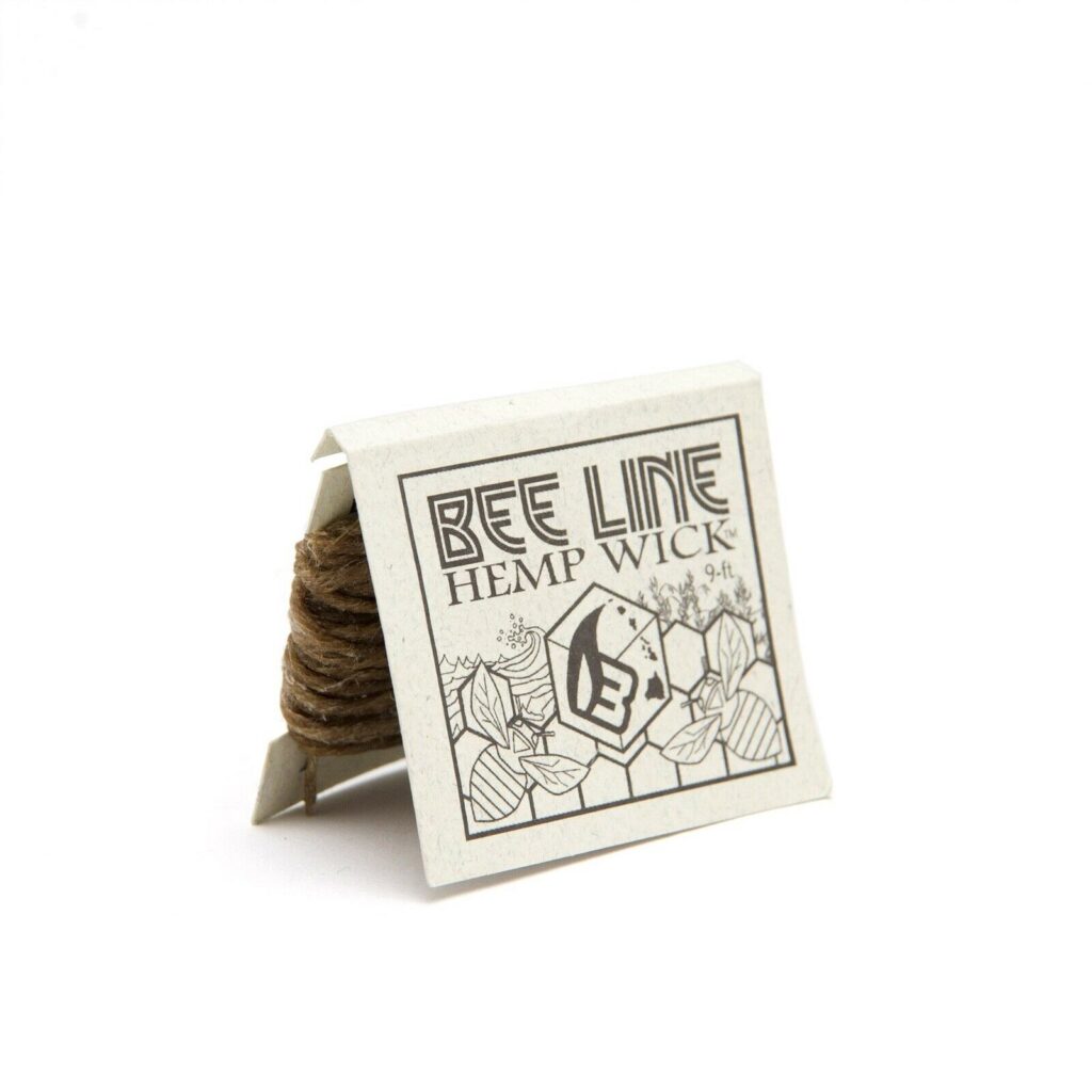 A package of Hemp Wick from Bee Line™ showing the package cover and some of the wick material.