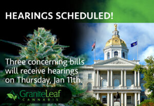 New Hampshire cannabis hearings scheduled January 11