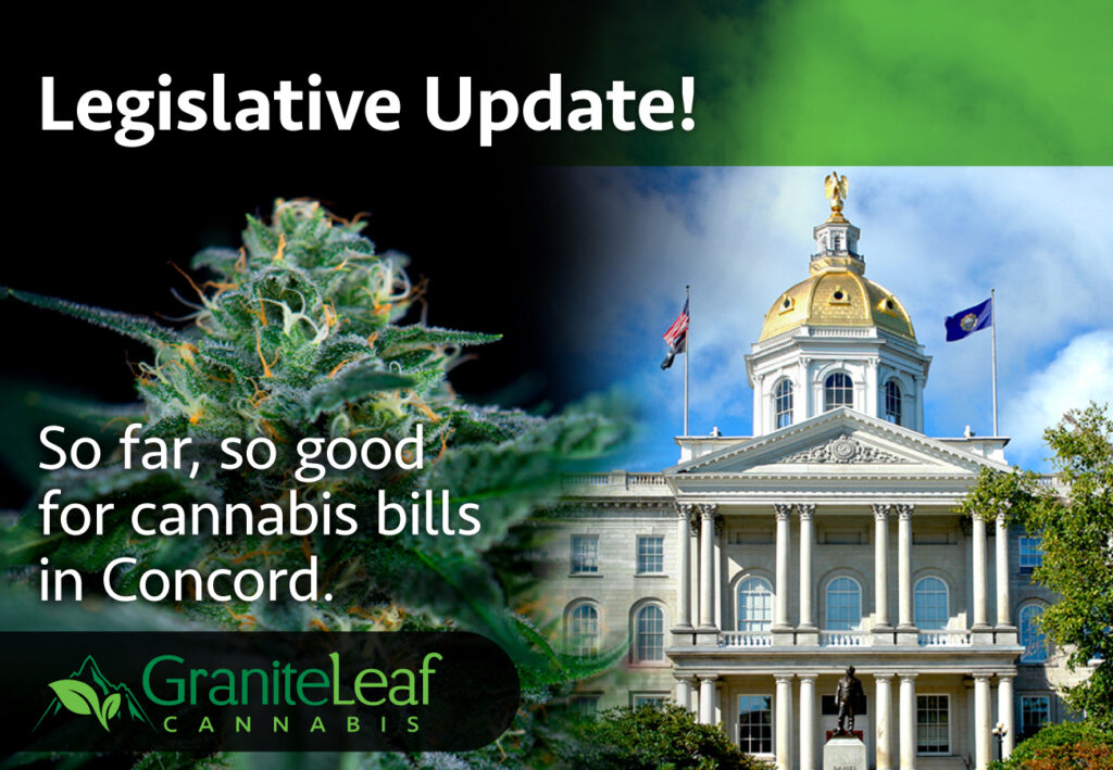 So far, so good for cannabis bills in Concord, NH.
