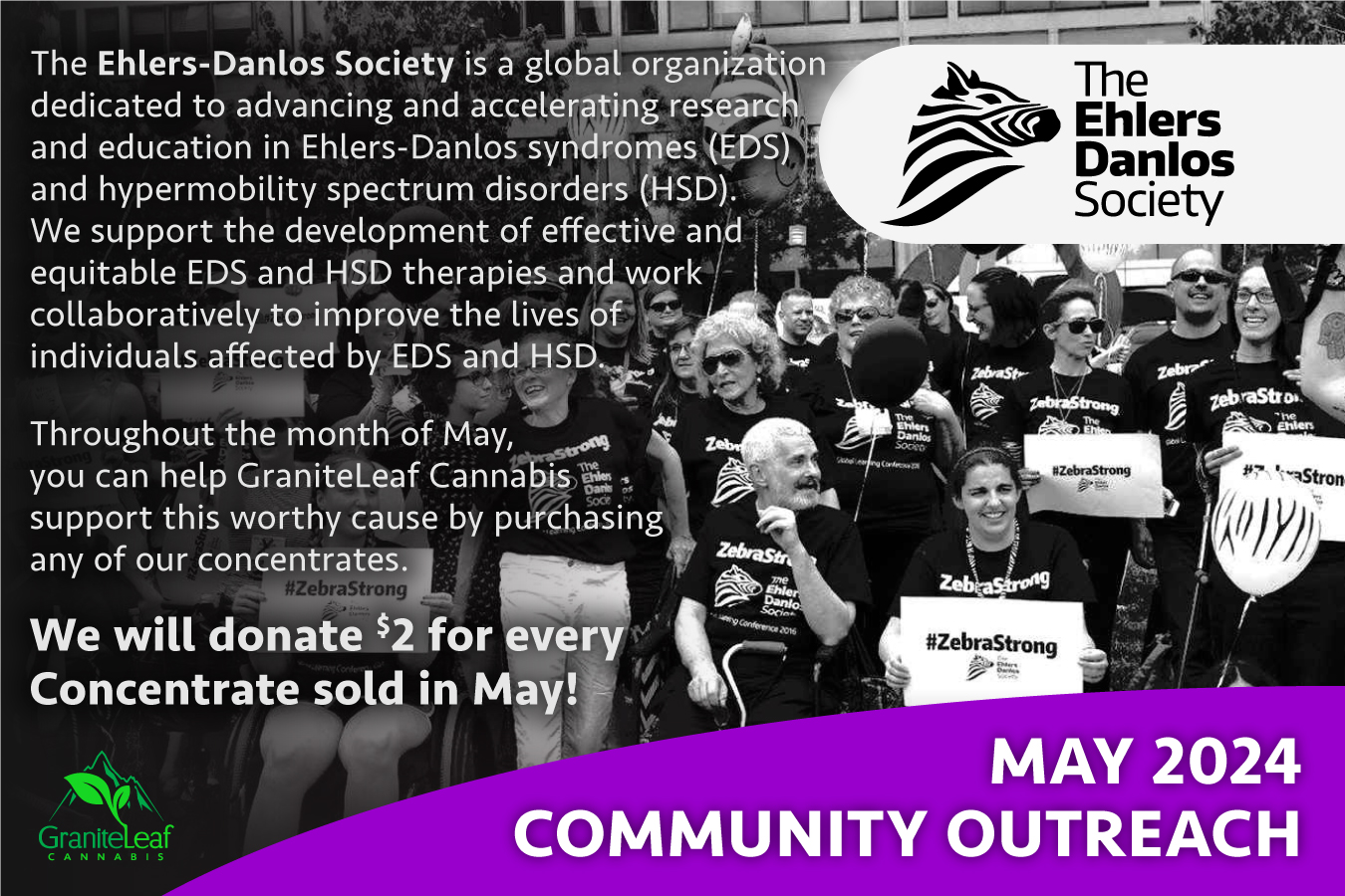 Ehlers Danlos Society May 2024 Community Outreach
