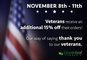 Veterans Day 15% off for veterans