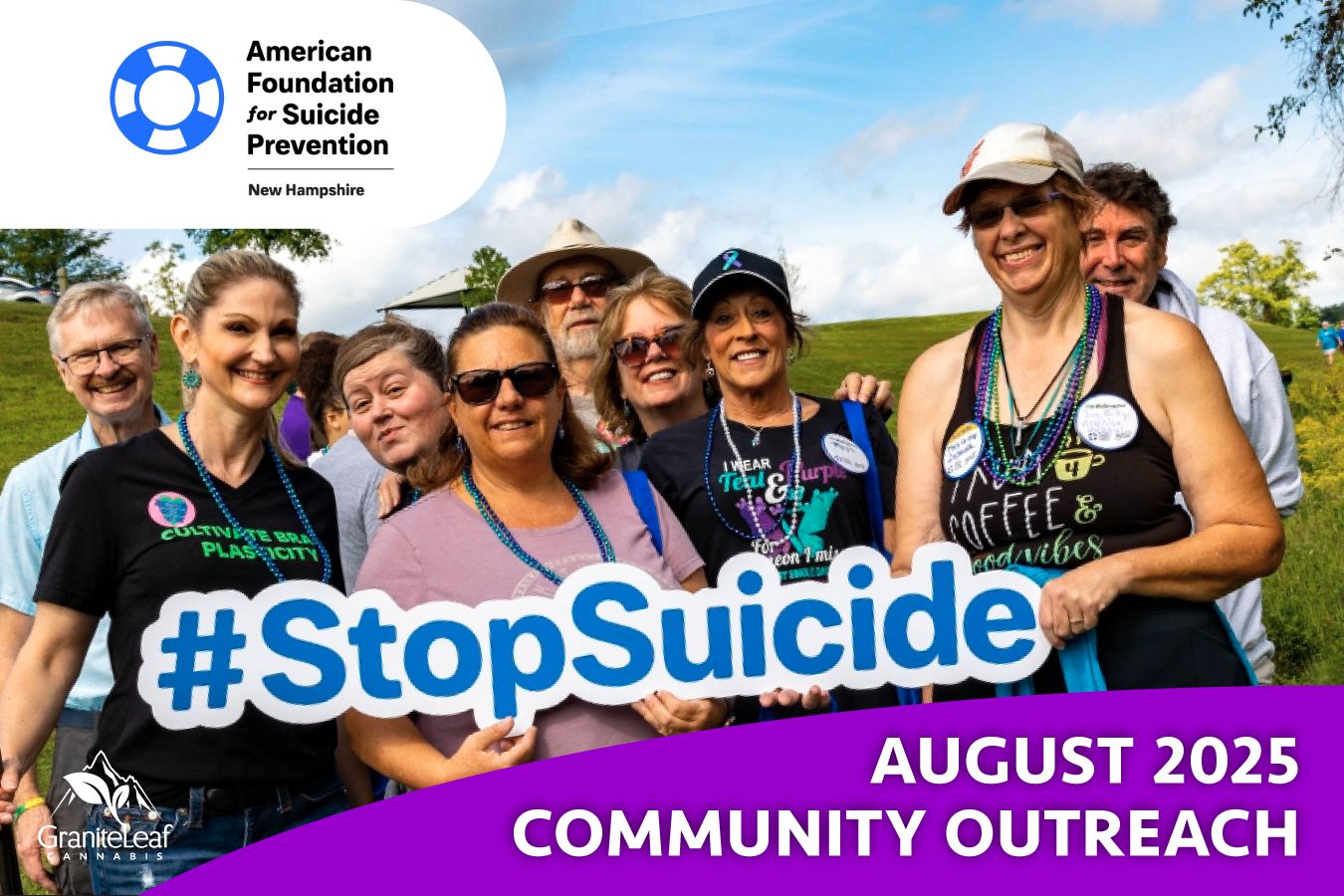 Supporting American Foundation for Suicide Prevention in August 2025