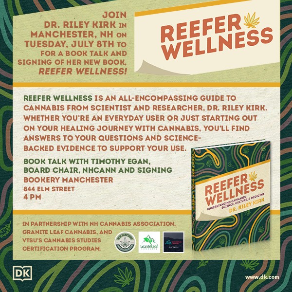 Reefer Wellness Book Event in Manchester July 8